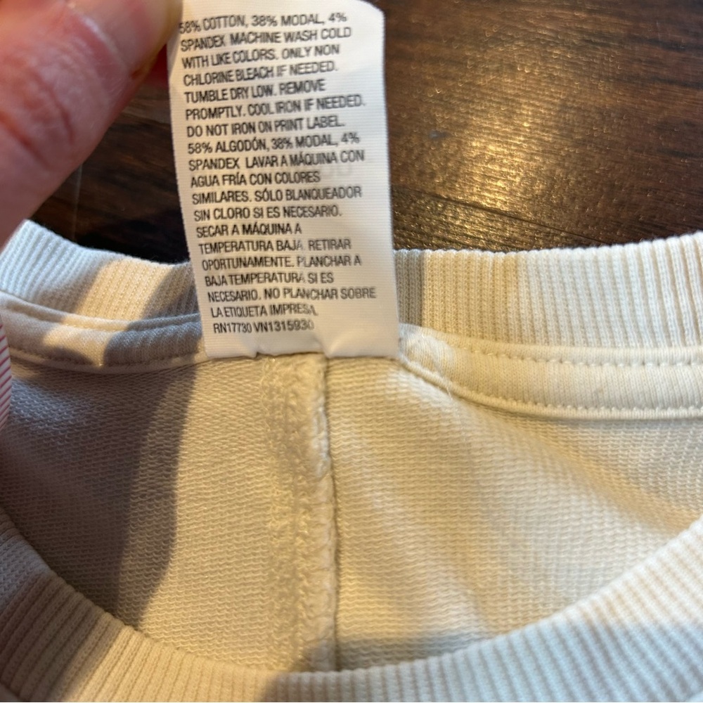 [All in Motion] Ivory Crewneck Long Sleeve - Picture 5 of 11